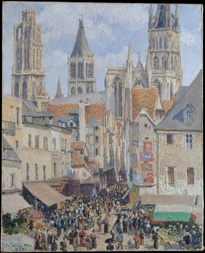 Claude Monet - Rouen Cathedral series style reference